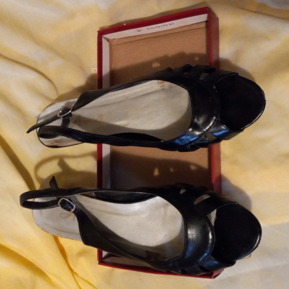 Bronze pair of loafers